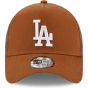 siltovka-zaoblena-hneda-snapback-a-frame-league-essential-los-angeles-dodgers-mlb-new-era