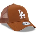 siltovka-zaoblena-hneda-snapback-a-frame-league-essential-los-angeles-dodgers-mlb-new-era