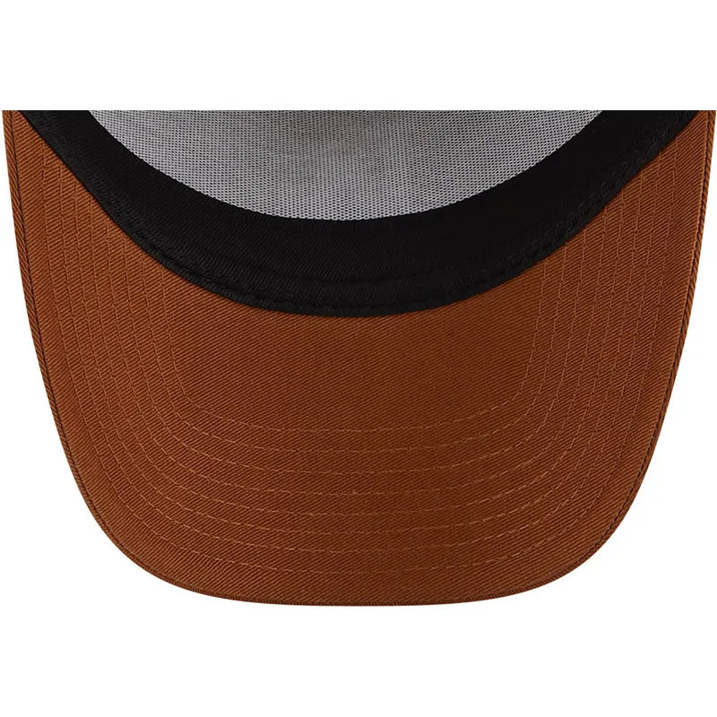 siltovka-zaoblena-hneda-snapback-a-frame-league-essential-los-angeles-dodgers-mlb-new-era