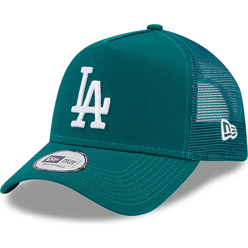 siltovka-zaoblena-zelena-snapback-a-frame-league-essential-los-angeles-dodgers-mlb-new-era