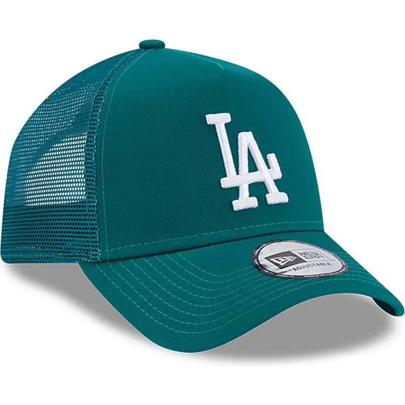 siltovka-zaoblena-zelena-snapback-a-frame-league-essential-los-angeles-dodgers-mlb-new-era