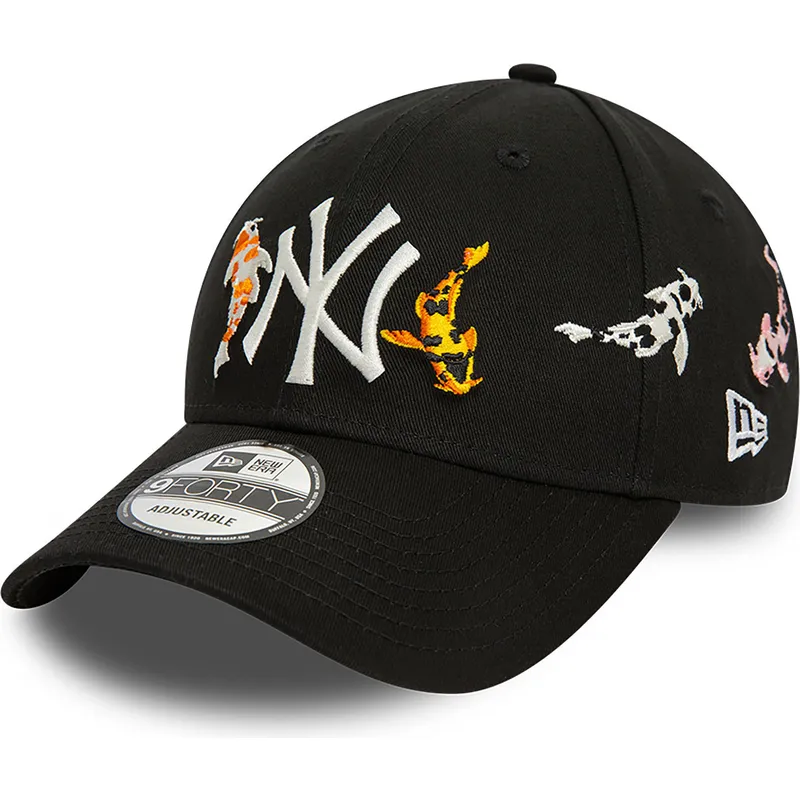 siltovka-zaoblena-cierna-nastavitelny-9forty-koi-fish-new-york-yankees-mlb-new-era