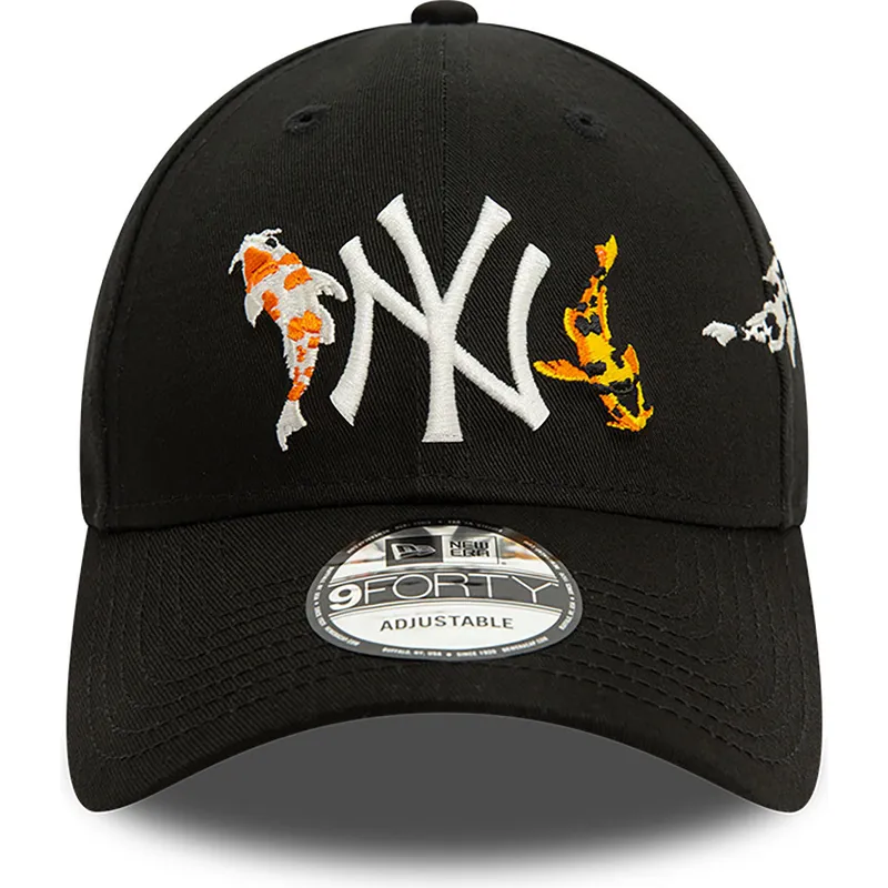 siltovka-zaoblena-cierna-nastavitelny-9forty-koi-fish-new-york-yankees-mlb-new-era