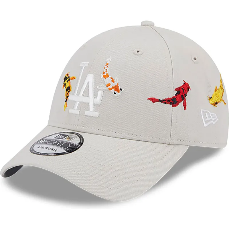 cap-zaoblena-beige-adjustable-strap-9forty-koi-fish-los-angeles-dodgers-mlb-new-era cap-zaoblena-beige-adjustable-strap-9forty-koi-fish-los-angeles-dodgers-mlb-new-era