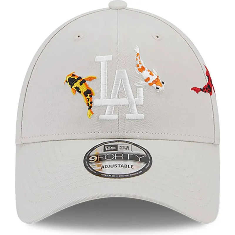cap-zaoblena-beige-adjustable-strap-9forty-koi-fish-los-angeles-dodgers-mlb-new-era cap-zaoblena-beige-adjustable-strap-9forty-koi-fish-los-angeles-dodgers-mlb-new-era