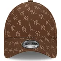siltovka-zaoblena-hneda-nastavitelny-9forty-monogram-new-york-yankees-mlb-new-era