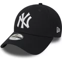 new-era-kinder-curved-brim-9forty-essential-new-york-yankees-mlb-adjustable-cap-marineblau