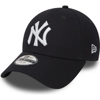 Cap zaoblená navy blue adjustable strap pre deti 9FORTY Essential New York Yankees MLB New Era