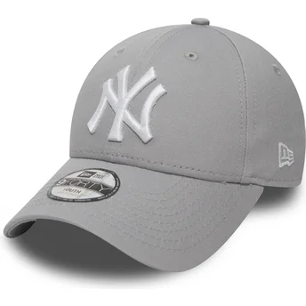 Cap zaoblená gray adjustable strap pre deti 9FORTY Essential New York Yankees MLB New Era