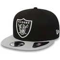 siltovka-rovna-siva-snapback-9fifty-cotton-block-las-vegas-raiders-nfl-new-era