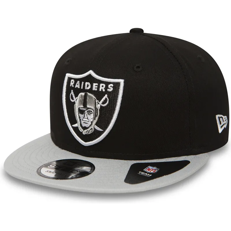 siltovka-rovna-siva-snapback-9fifty-cotton-block-las-vegas-raiders-nfl-new-era