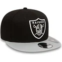 siltovka-rovna-siva-snapback-9fifty-cotton-block-las-vegas-raiders-nfl-new-era