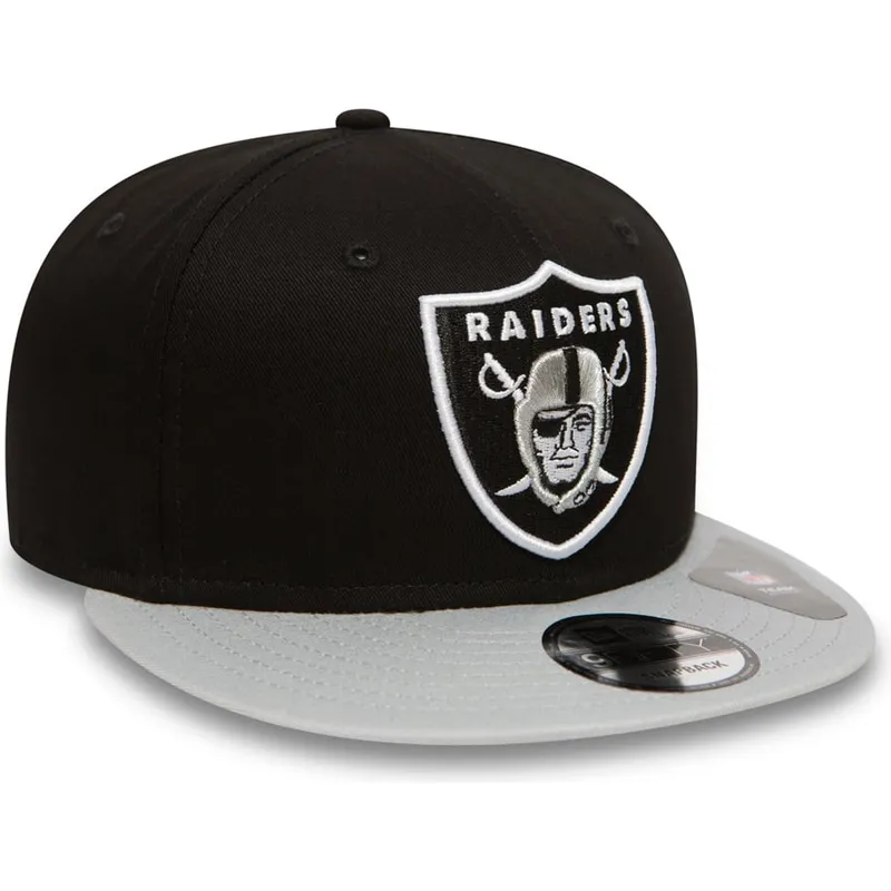 siltovka-rovna-siva-snapback-9fifty-cotton-block-las-vegas-raiders-nfl-new-era