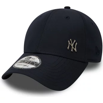 New Era Curved Brim 9FORTY Flawless Logo New York Yankees MLB Adjustable Cap marineblau