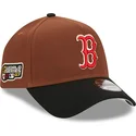 new-era-curved-brim-9forty-a-frame-harvest-boston-red-sox-mlb-brown-and-black-snapback-cap