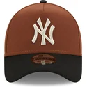 siltovka-zaoblena-hneda-snapback-9forty-a-frame-harvest-new-york-yankees-mlb-new-era