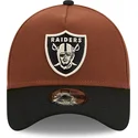 siltovka-zaoblena-hneda-snapback-9forty-a-frame-harvest-las-vegas-raiders-nfl-new-era