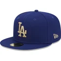 los-angeles-dodgers-mlb-59fifty-laurel-sidepatch-fitted-blaue-kappe-von-new-era