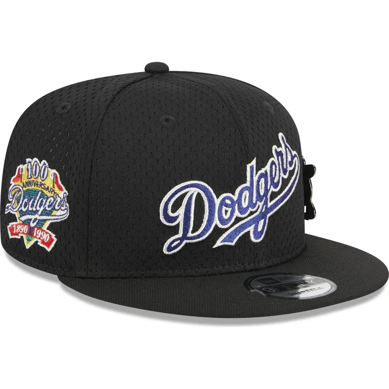 siltovka-rovna-cierna-snapback-9fifty-post-up-pin-los-angeles-dodgers-mlb-new-era