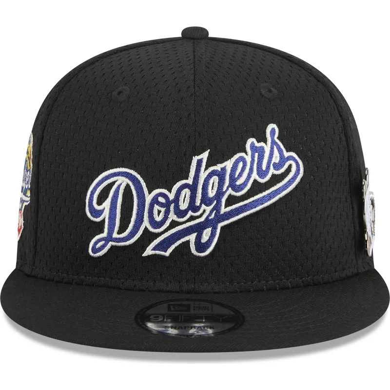 siltovka-rovna-cierna-snapback-9fifty-post-up-pin-los-angeles-dodgers-mlb-new-era