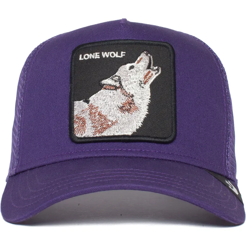 siltovka-zaoblena-fialova-snapback-the-lone-wolf-the-farm-goorin-bros