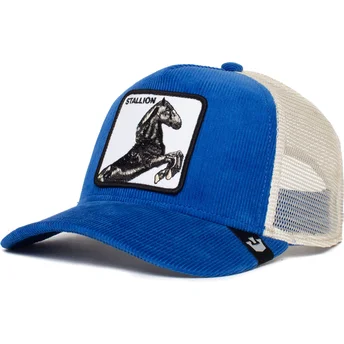 Šiltovka zaoblená modrá snapback Sly Stallione Corduroy The Farm Goorin Bros.