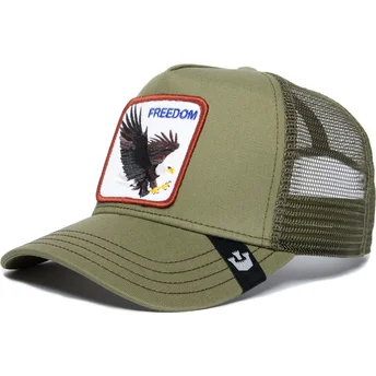 siltovka-zaoblena-zelena-snapback-freedom-the-farm-goorin-bros