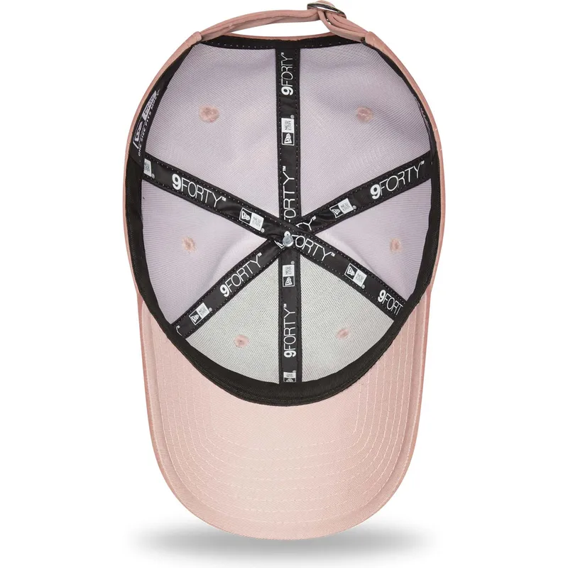 siltovka-zaoblena-ruzova-nastavitelny-9forty-velour-new-york-yankees-mlb-new-era