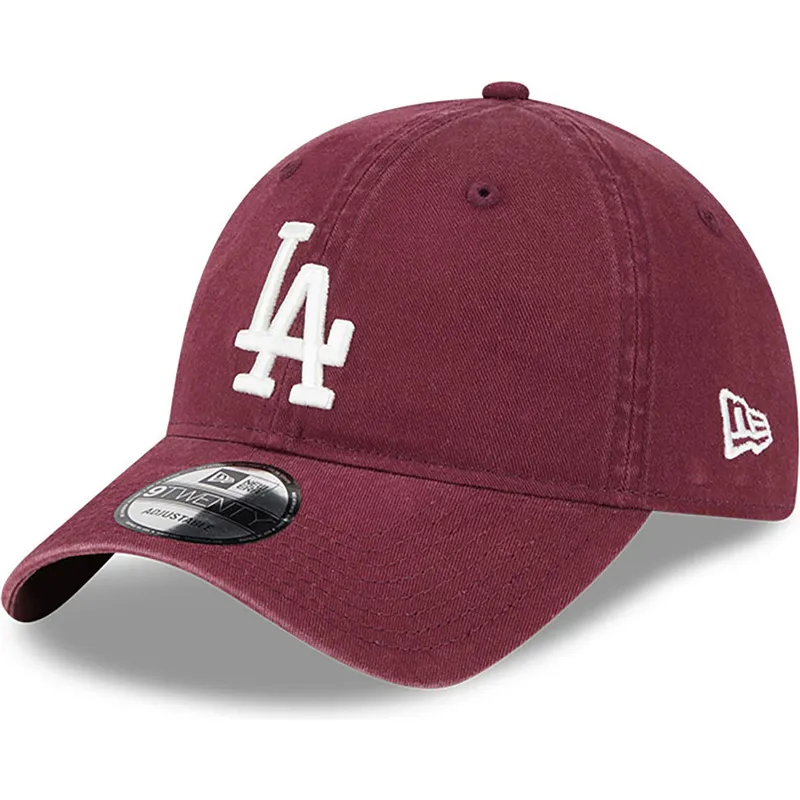 siltovka-zaoblena-cervena-nastavitelny-9twenty-league-essential-los-angeles-dodgers-mlb-new-era