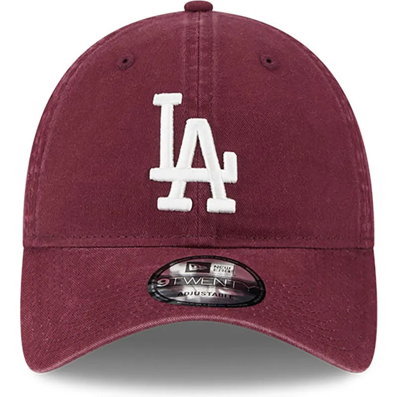 siltovka-zaoblena-cervena-nastavitelny-9twenty-league-essential-los-angeles-dodgers-mlb-new-era