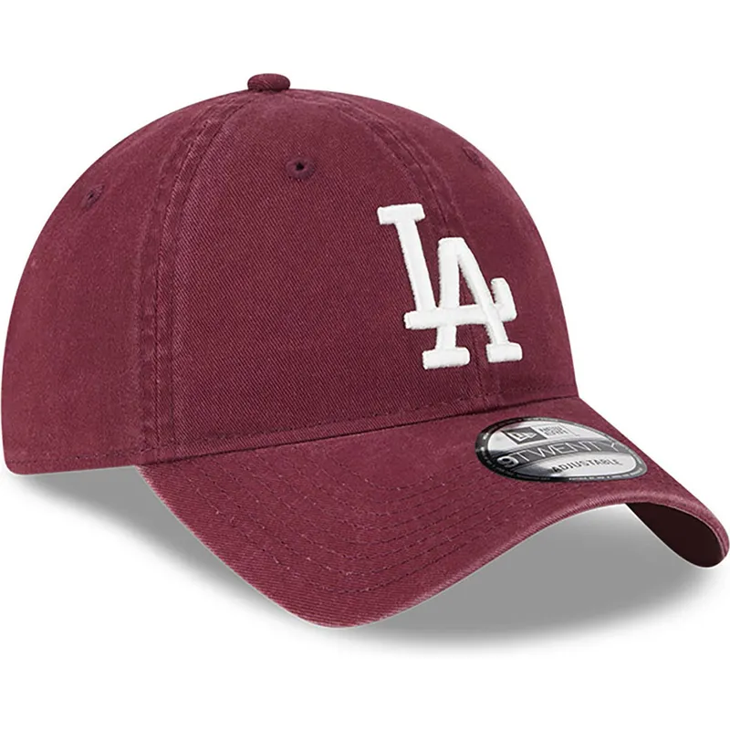 siltovka-zaoblena-cervena-nastavitelny-9twenty-league-essential-los-angeles-dodgers-mlb-new-era