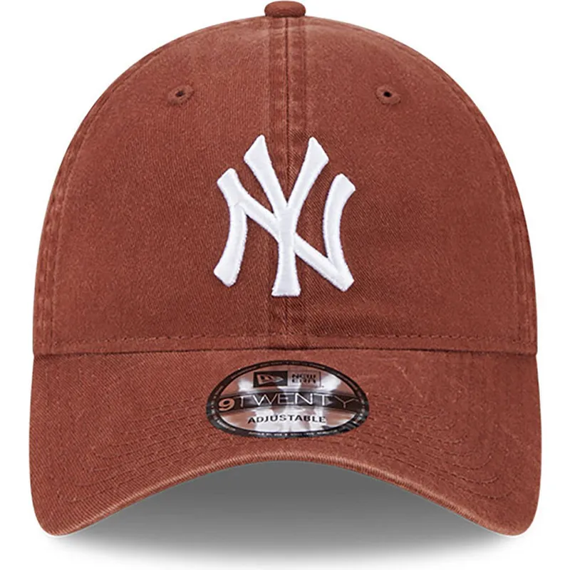 cap-zaoblena-brown-adjustable-strap-9twenty-league-essential-new-york-yankees-mlb-new-era