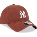 cap-zaoblena-brown-adjustable-strap-9twenty-league-essential-new-york-yankees-mlb-new-era