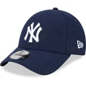 siltovka-zaoblena-tmavomodra-nastavitelny-9forty-essential-melton-wool-new-york-yankees-mlb-new-era