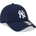 siltovka-zaoblena-tmavomodra-nastavitelny-9forty-essential-melton-wool-new-york-yankees-mlb-new-era