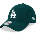 siltovka-zaoblena-zelena-nastavitelny-9forty-essential-melton-wool-los-angeles-dodgers-mlb-new-era