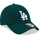 siltovka-zaoblena-zelena-nastavitelny-9forty-essential-melton-wool-los-angeles-dodgers-mlb-new-era