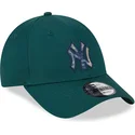 siltovka-zaoblena-zelena-nastavitelny-9forty-check-infill-new-york-yankees-mlb-new-era