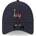 siltovka-zaoblena-tmavomodra-nastavitelny-9forty-check-infill-los-angeles-dodgers-mlb-new-era