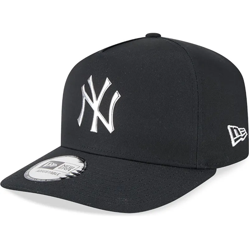 siltovka-zaoblena-cierna-snapback-a-frame-foil-pack-new-york-yankees-mlb-new-era