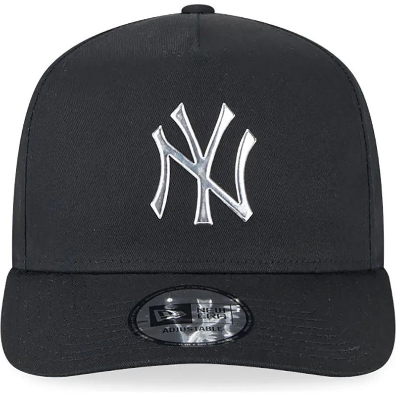 siltovka-zaoblena-cierna-snapback-a-frame-foil-pack-new-york-yankees-mlb-new-era