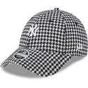 siltovka-zaoblena-cierna-nastavitelny-9forty-houndstooth-new-york-yankees-mlb-new-era
