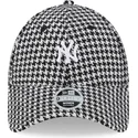 siltovka-zaoblena-cierna-nastavitelny-9forty-houndstooth-new-york-yankees-mlb-new-era
