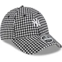 siltovka-zaoblena-cierna-nastavitelny-9forty-houndstooth-new-york-yankees-mlb-new-era