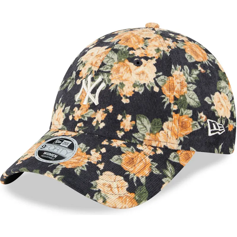 siltovka-zaoblena-tmavomodra-nastavitelny-9forty-floral-cord-new-york-yankees-mlb-new-era