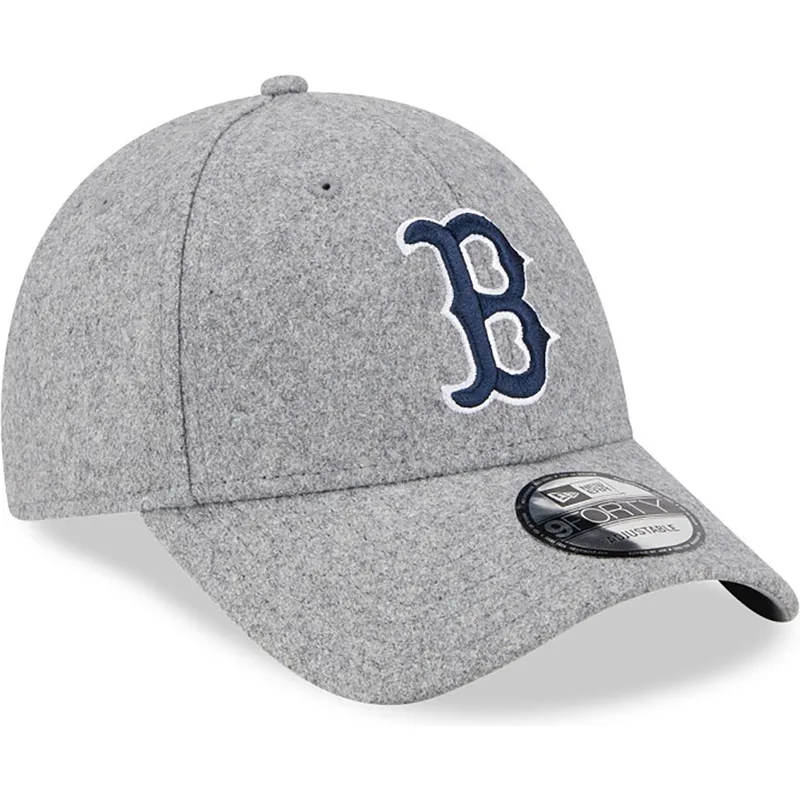 siltovka-zaoblena-siva-nastavitelny-9forty-essential-melton-wool-boston-red-sox-mlb-new-era