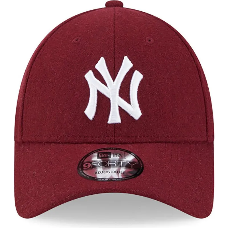 siltovka-zaoblena-cervena-nastavitelny-9forty-essential-melton-wool-new-york-yankees-mlb-new-era