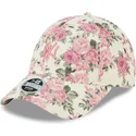 siltovka-zaoblena-bezova-nastavitelny-rosa-9forty-floral-cord-new-york-yankees-mlb-new-era