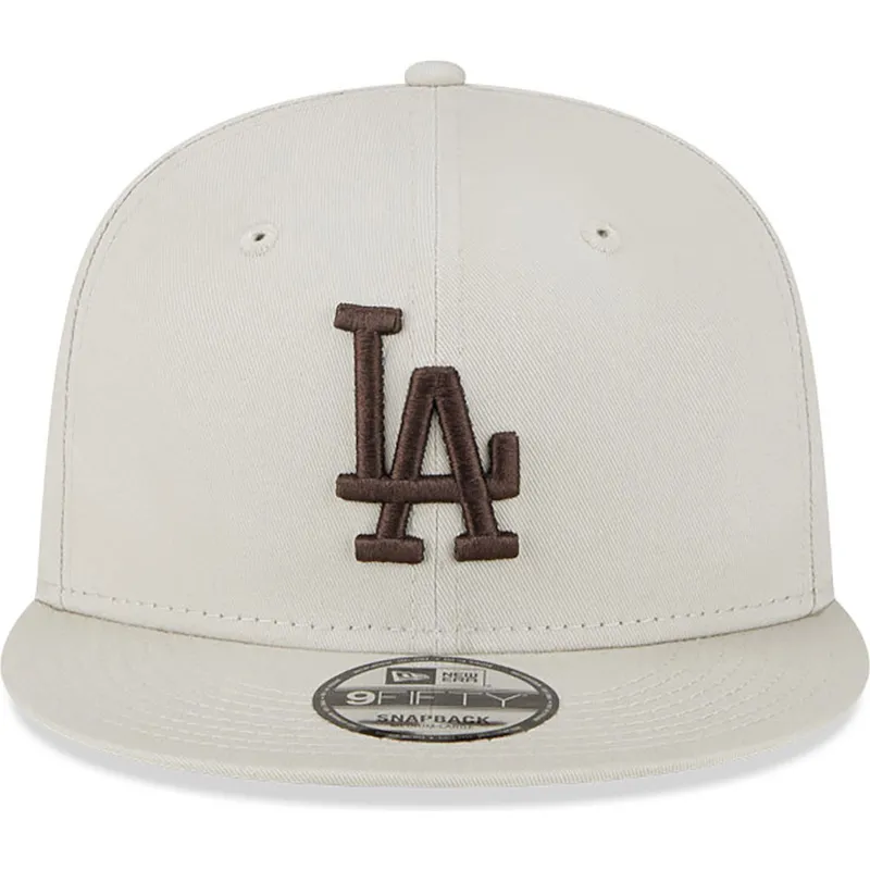 siltovka-rovna-bezova-snapback-9fifty-league-essential-los-angeles-dodgers-mlb-new-era