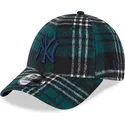 siltovka-zaoblena-zelena-nastavitelny-9forty-check-new-york-yankees-mlb-new-era